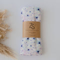 Organic Cotton Muslin Swaddle Wrap - Twilight Bloom