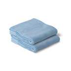 Cotton Classic Knit Baby Blanket - Baby Blue