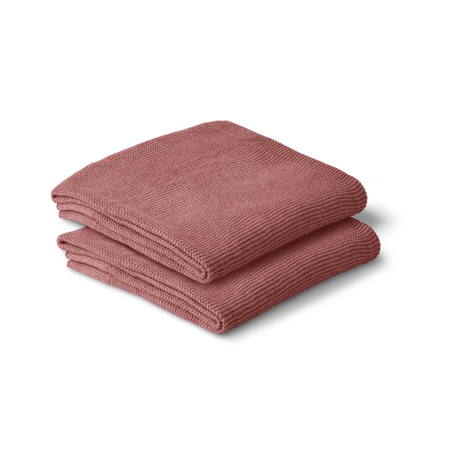 Personalised 100% Cotton Classic Knit Baby Blanket - Plum