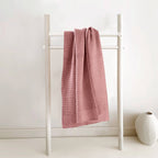 Cotton Classic Knit Baby Blanket - Plum