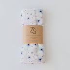 Organic Cotton Muslin Swaddle Wrap - Twilight Bloom