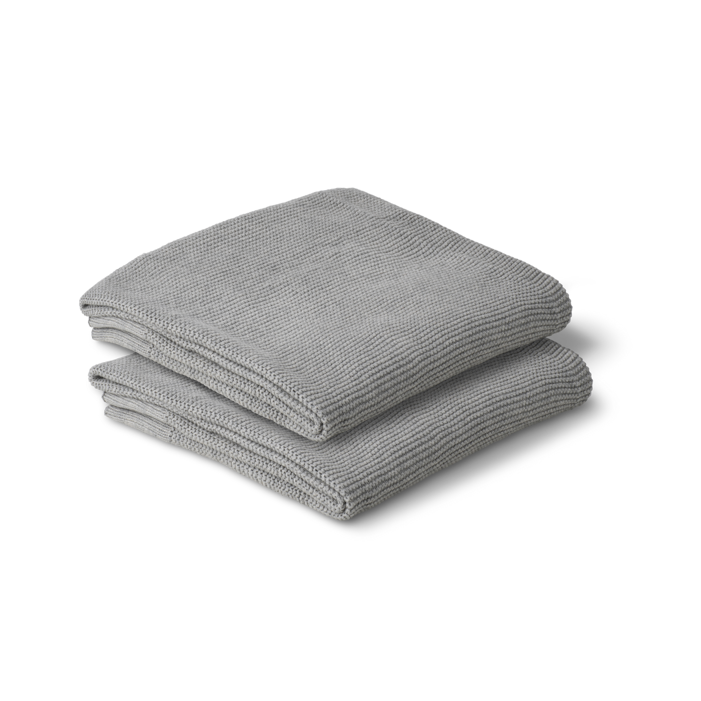 Personalised 100% Cotton Classic Knit Baby Blanket - Dove Grey