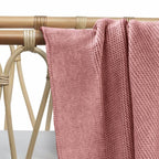 Cotton Classic Knit Baby Blanket - Plum