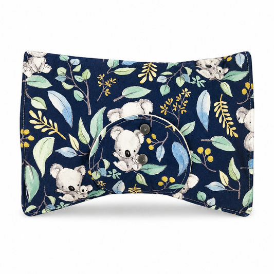 Navy Baby Koala Nappy Clutch