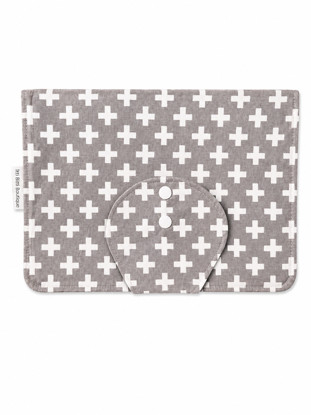 White Crosses Nappy Clutch