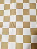 Caramel Check Nappy Clutch