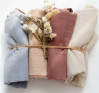 Organic Cotton Muslin Swaddle Wrap - Oatmeal