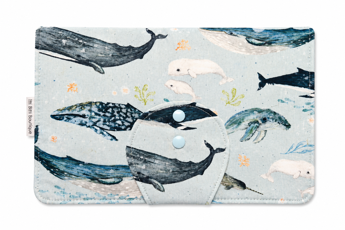 Whales Nappy Clutch
