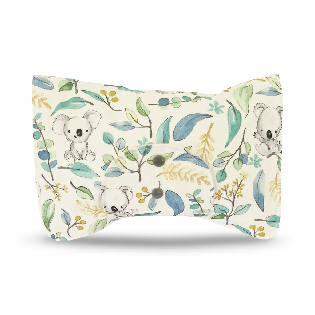White Baby Koala Nappy Clutch