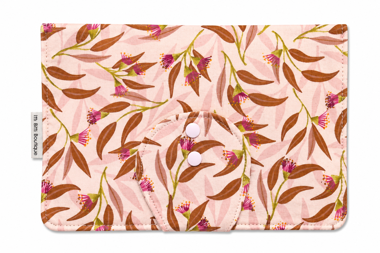 Pink Gum Blossom Nappy Clutch