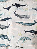 Whales Nappy Clutch - MADE TO ORDER