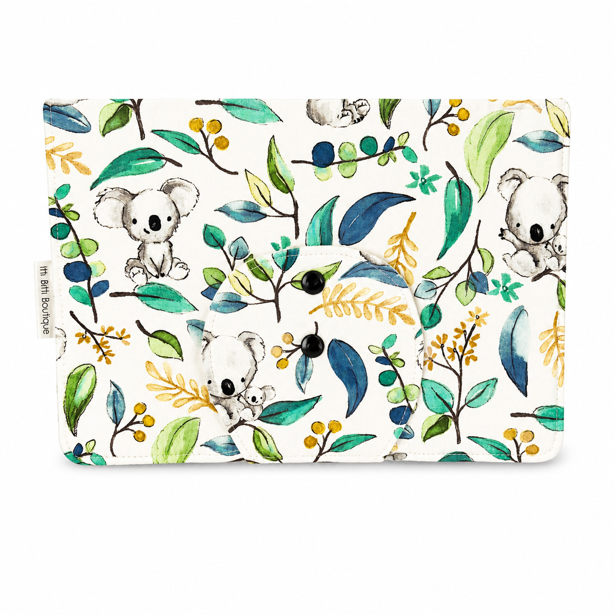 White Baby Koala Nappy Clutch