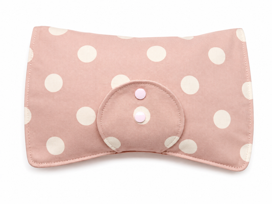 Baby Pink Polka Dot Nappy Clutch