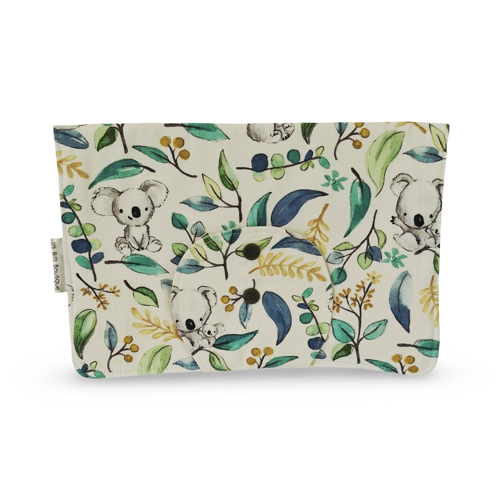 White Baby Koala Nappy Clutch