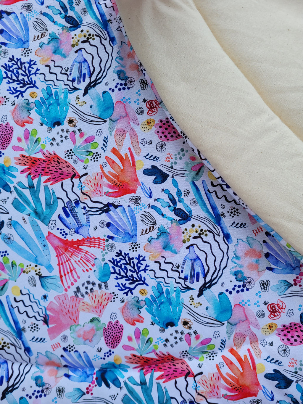 Handmade Coral playmat