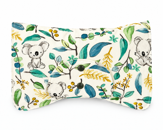 White Baby Koala Nappy Clutch