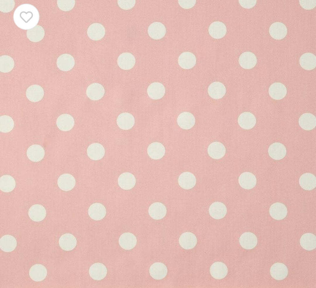 Baby Pink Polka Dot Nappy Clutch - MADE TO ORDER