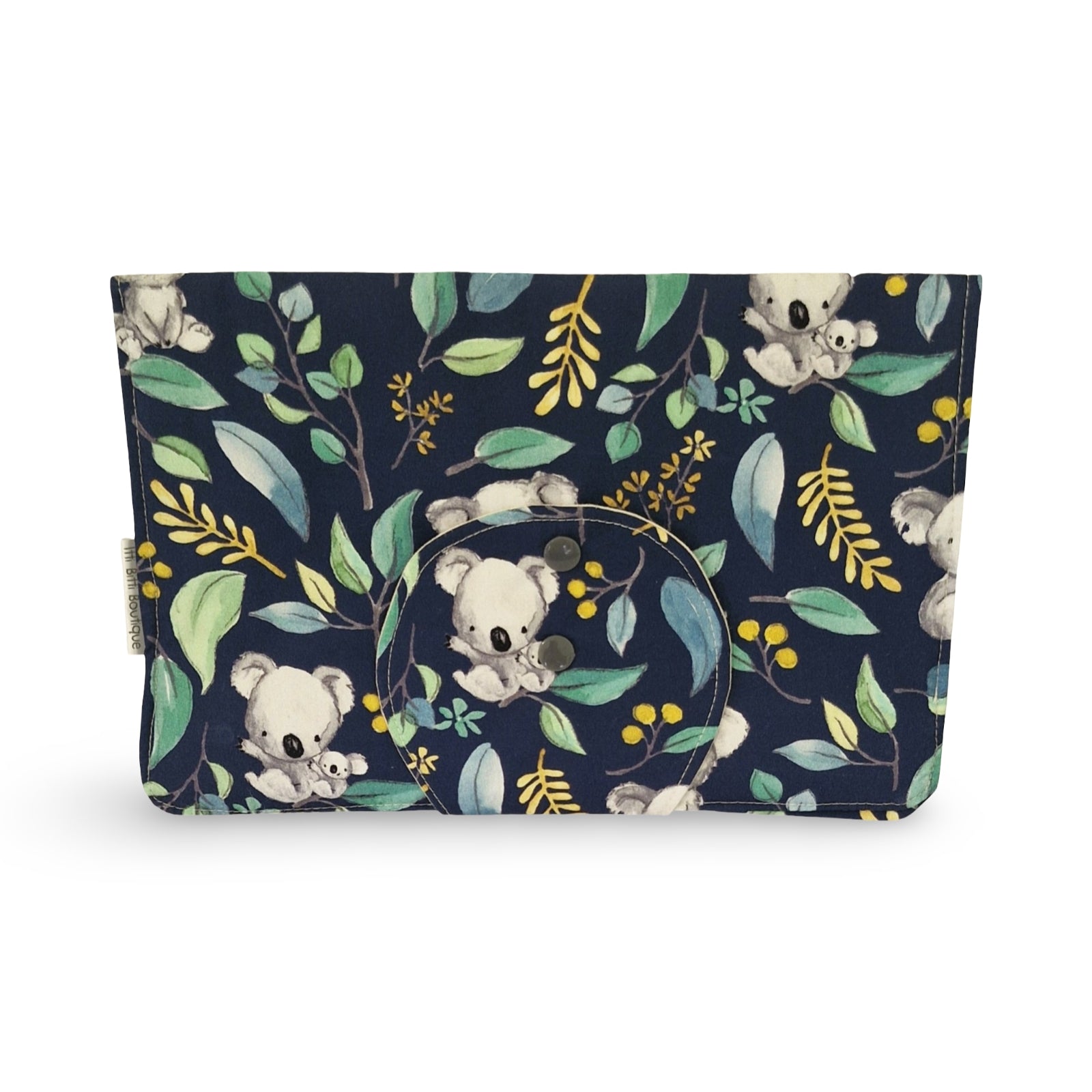 Navy Baby Koala Nappy Clutch