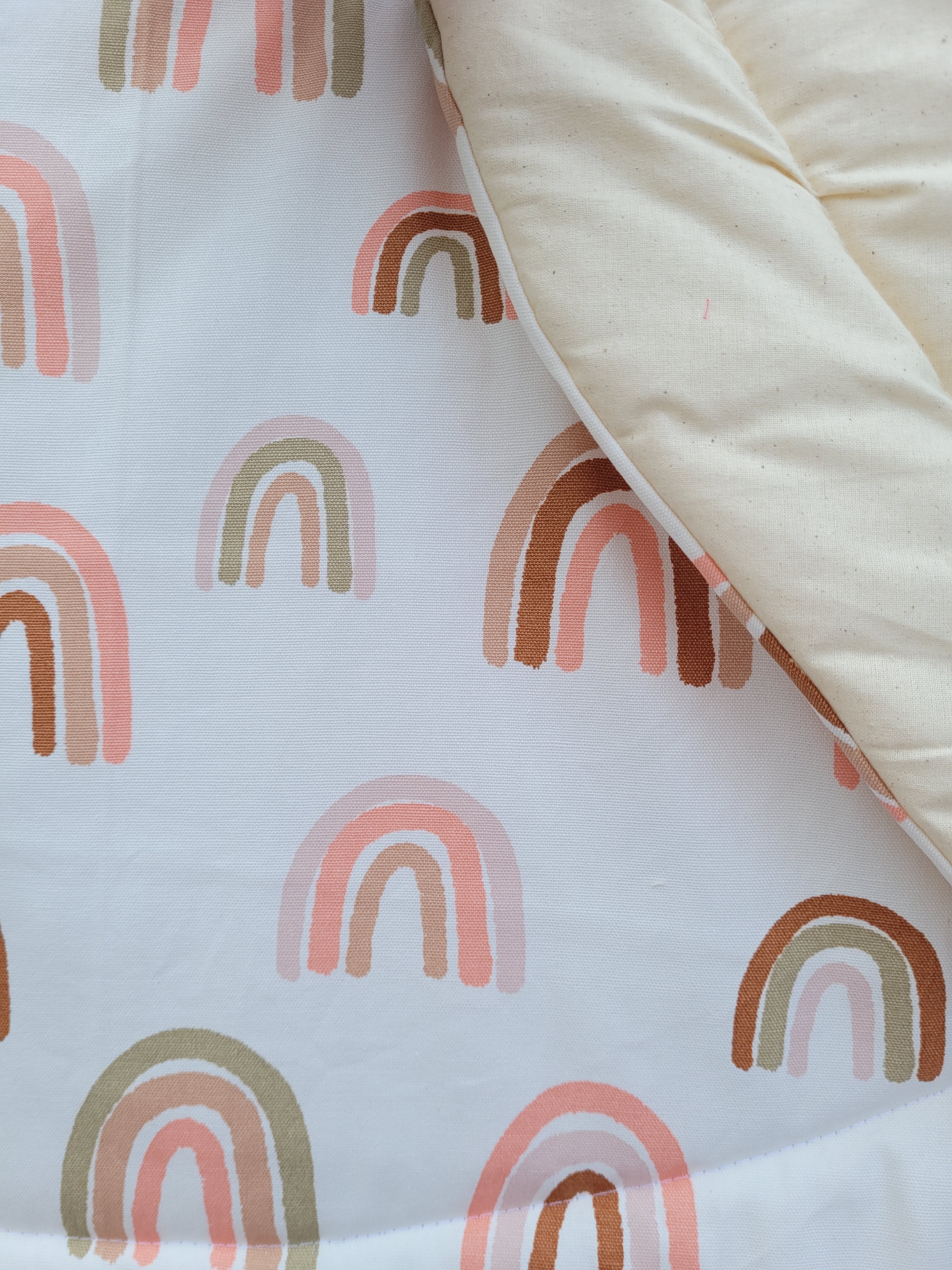 Handmade Pastal Rainbow playmat