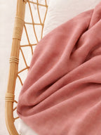 Organic Cotton Muslin Swaddle Wrap - Dusty Pink