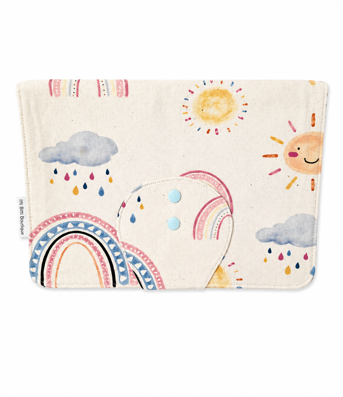 Pastal Rainbow Nappy Clutch