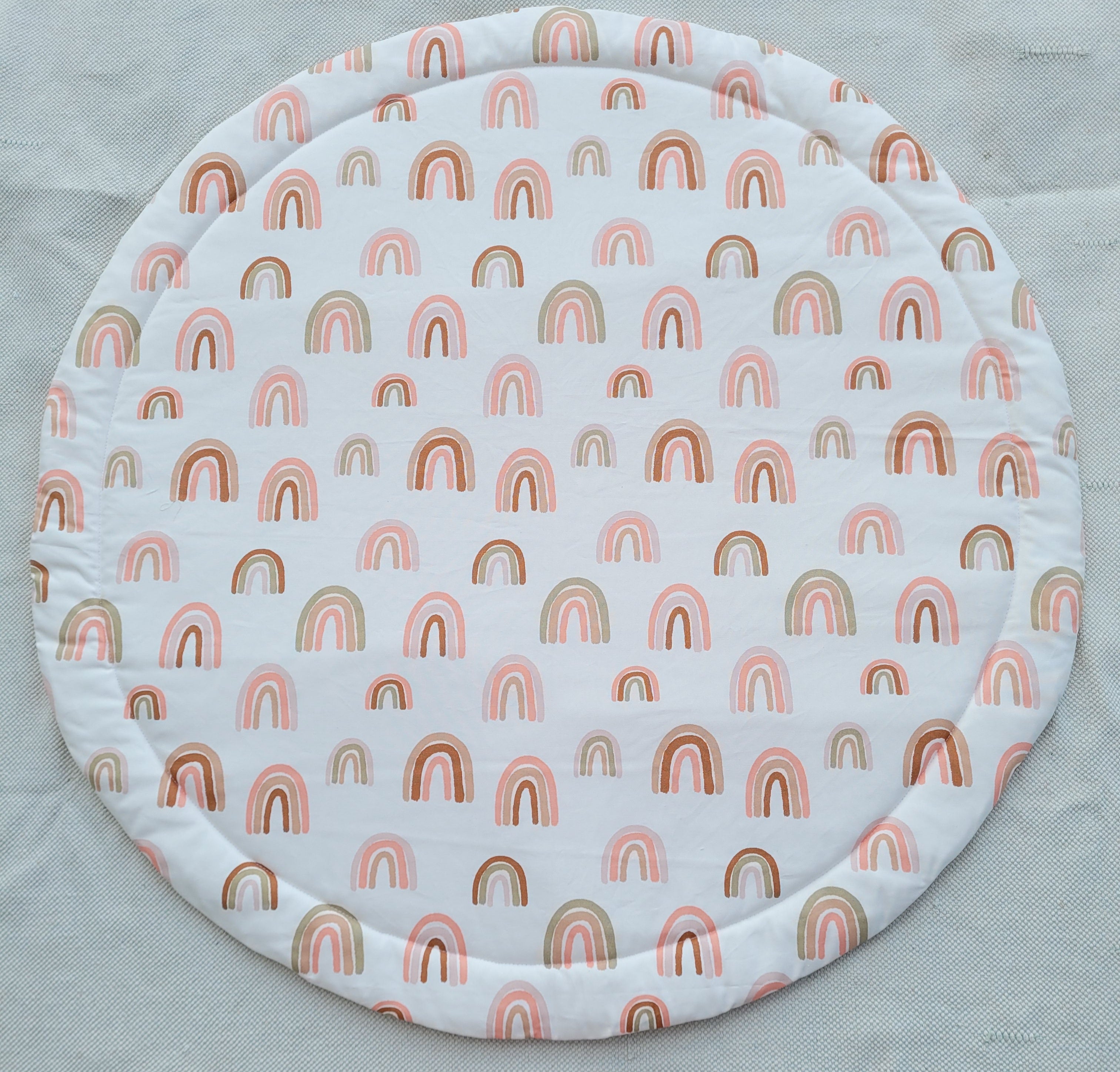 Handmade Pastal Rainbow playmat