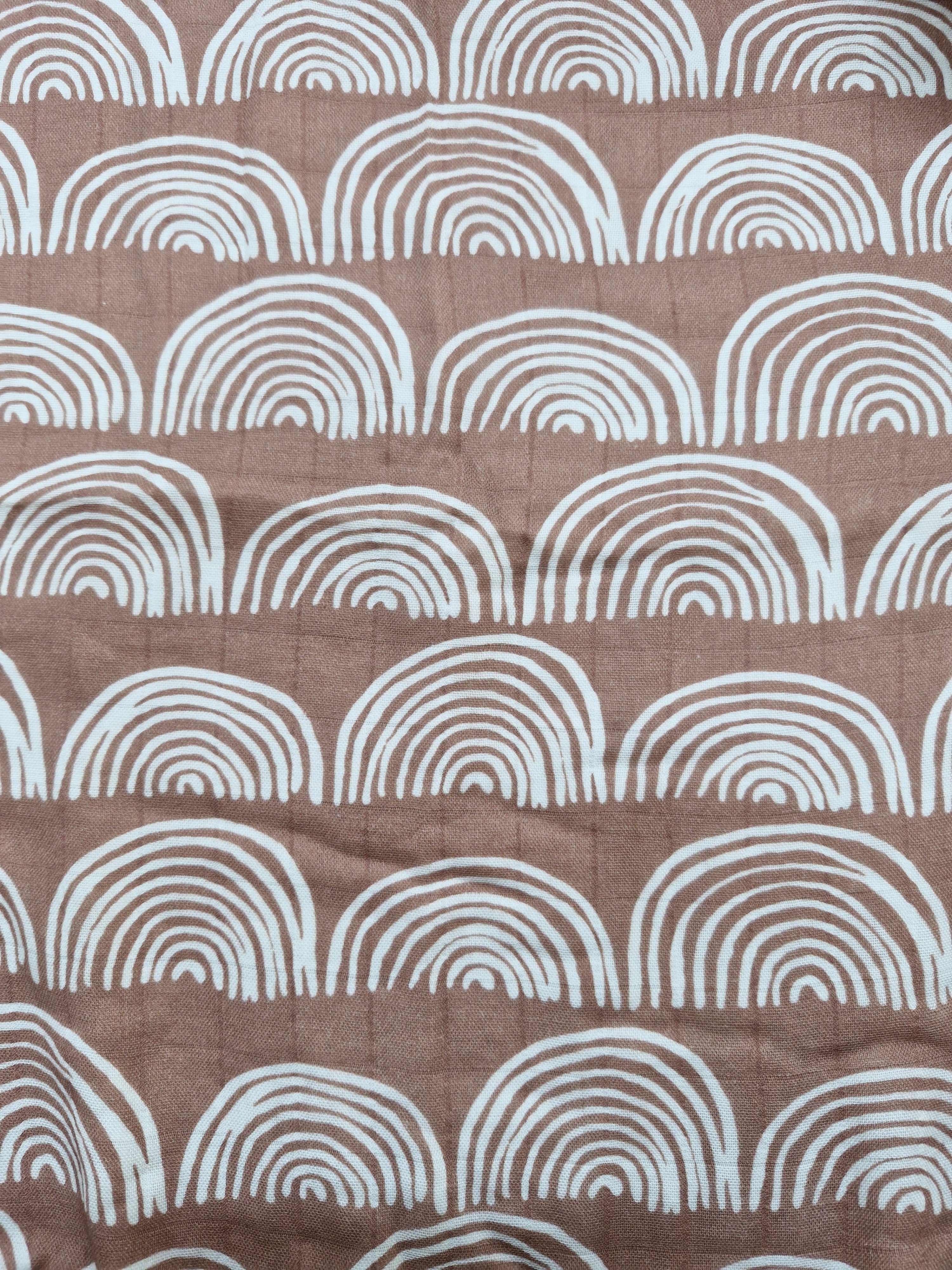 Cotton/Bamboo Muslin Swaddle Wrap - Rainbow