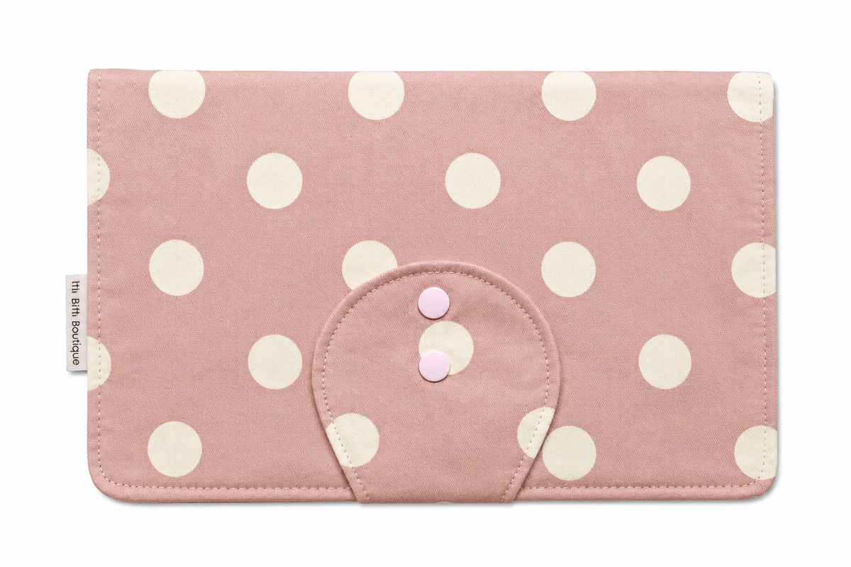 Baby Pink Polka Dot Nappy Clutch