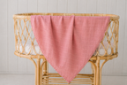 Organic Cotton Muslin Swaddle Wrap - Dusty Pink