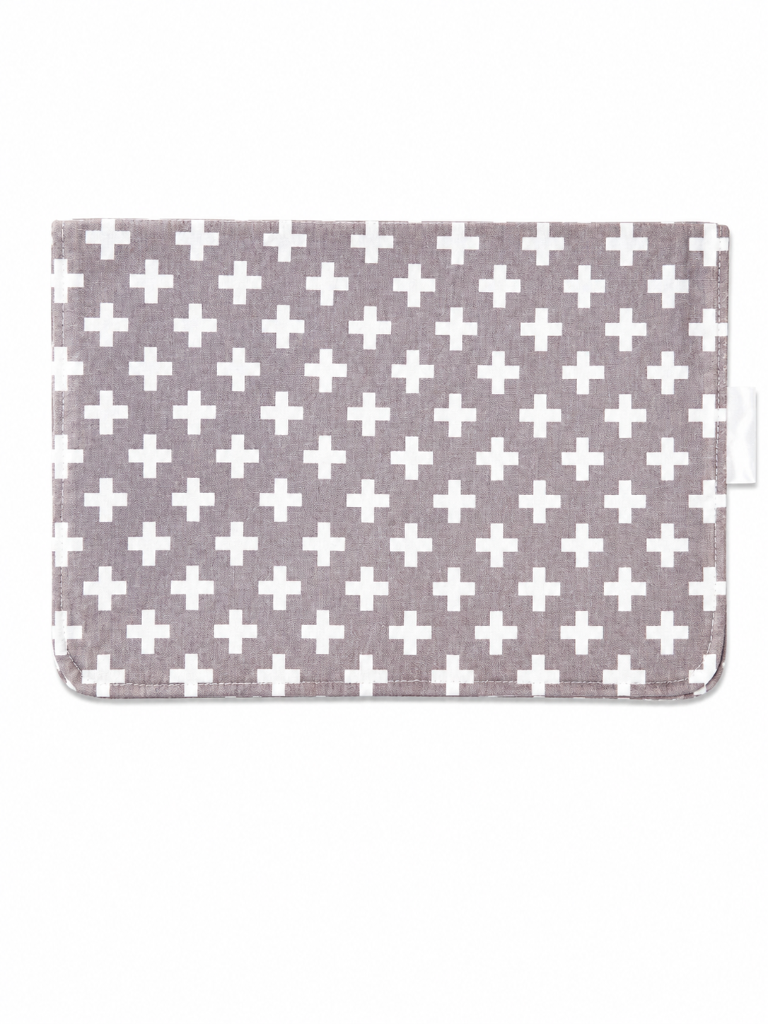 White Crosses Nappy Clutch